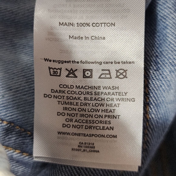 One Teaspoon From Free People The ROADHOUSE Wide Leg Jeans Causual Size Med - Picture 14 of 14